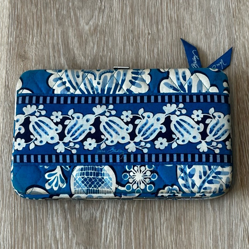 Vera Bradley Blue and White Floral Wallet